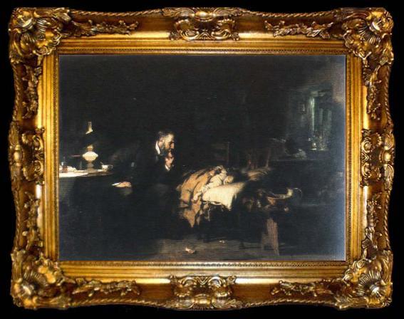 framed  Luke Fildes the doctor, ta009-2